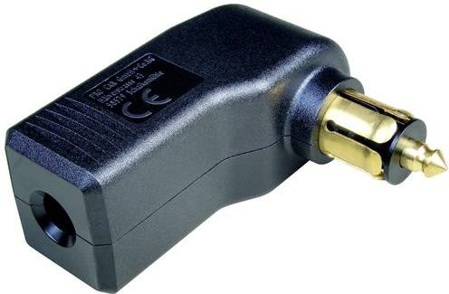 ProCar Gewinkelter Normstecker 16A in Schwarz für 12V und 24V - Bild 1