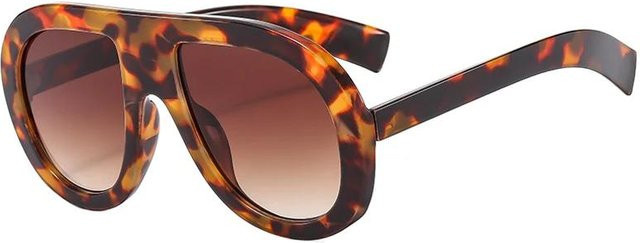 SHAUNA Sonnenbrille Aviator, Unisex, Vollrand, Plastic, braun - Bild 1