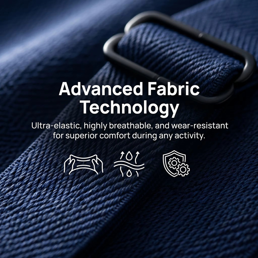 Amazfit Ersatzarmband aus Nylon mit Adapter für Helio Band in Blau - Bild 2