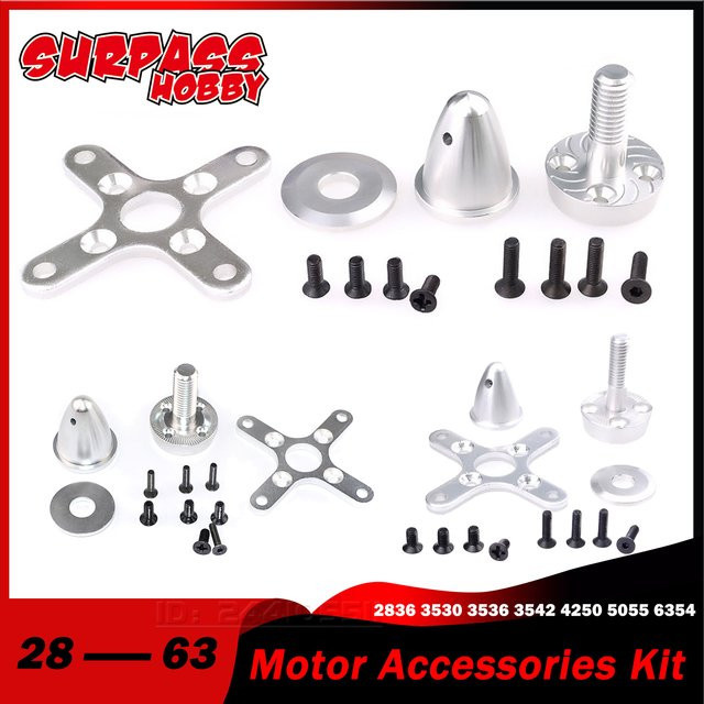 ÜBERTREFFEN HOBBY Bürstenloses Motor Zubehör Kit für RC FPV 3D Fixed Wing Quadcopter Drone in Silber - Bild 1