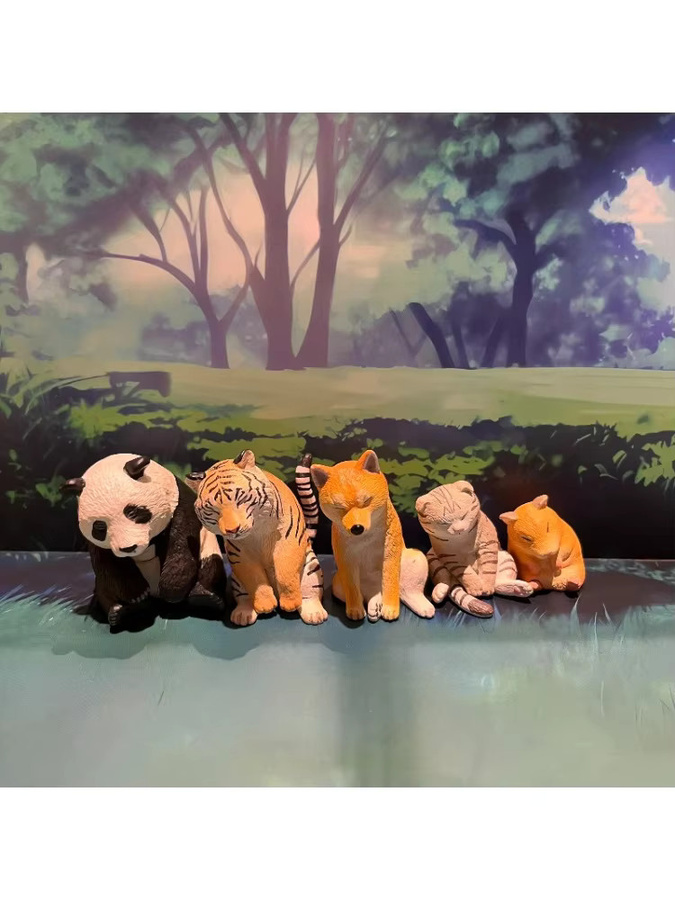 Bandai Kleines Tiermodell, Shiba Inu, Panda, Tiger, Ornament, ab 5 Jahren - Bild 6