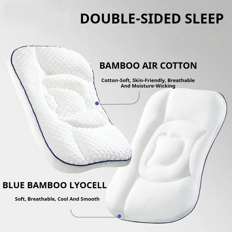 AIBEDILA Orthopädisches Babykissen für Neugeborene als Nackenkissen aus Baumwolle und Polyester - Bild 1