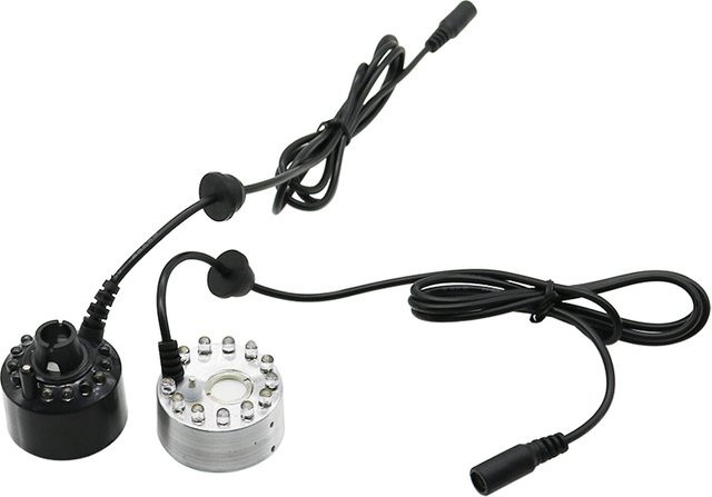 Adhere To Fly Ultraschall Nebelmaker mit 12 bunten RGB LEDs für Garten, Teich und Brunnen - Bild 1