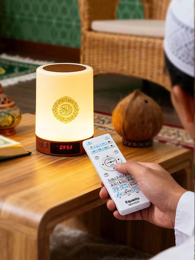 AyeBeau Azan-Uhr mit Bluetooth-Lautsprecher und Nachtlicht in Weiß - Bild 7