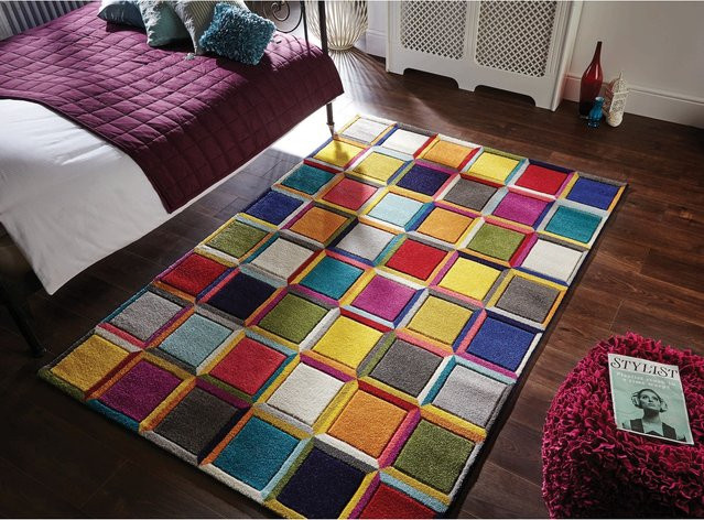 Teppich Kadima Design von MEON mit Blockmuster in Bunt, B/B: 160 x 230 cm - Bild 1