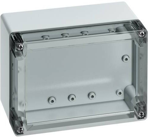Spelsberg Installations-Gehäuse TG ABS 1612-9-to, Lichtgrau (RAL 7035), B: 16,2 cm, T: 12,2 cm, H: 9,0 cm - Bild 1