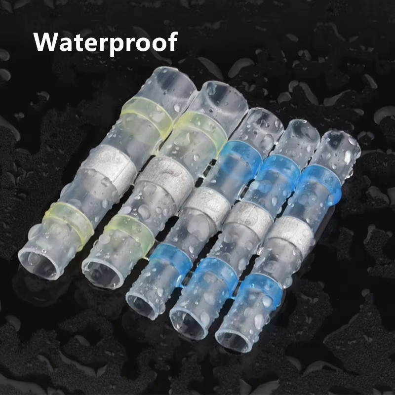 QHJIA Wasserdichtes Schrumpfschlauch-Set mit isolierten elektrischen Kabelverbindern und Lötfunktion - Bild 3