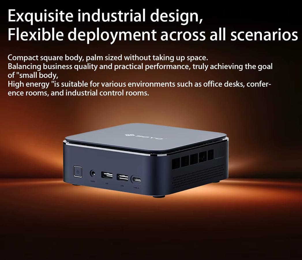 SOYO M5 Mini-Computer mit AMD Ryzen 3 4300U, 16GB LPDDR4 RAM, 512GB ROM und Windows 11 Pro - Bild 2