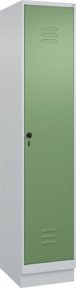 C+P Spind Classic PLUS Garderobenschrank mit Sockel, 1 Abteil, Sicherheits-Drehriegel und 4 Garderobenhaken, H x B x T: 195 x 40 x 50 cm - Bild 1