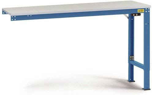Manuflex LU8088.5007 ESD Universal Spezial Anbautisch mit Melaminplatte in Blau, B/T/H: 175 x 80 x 72,5-102,5 cm - Bild 1
