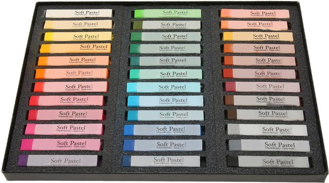 OutsideWorld Pastellkreide Set mit 36 Farben in Grau und Multicolour für professionelle Künstler - Bild 1