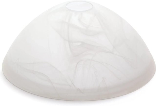 Orion Lightstyle Lampenschirm Alabaster aus Glas in Weiß mit Durchmesser: 25 cm für E27 - Bild 1