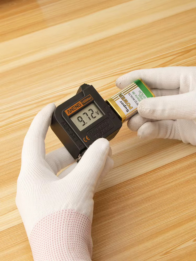 ANENG 168MAX Batterietester mit Digitalanzeige für C-, D-, AA-, AAA- und Knopfzellen in Schwarz - Bild 6