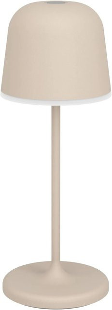 EGLO LED Akku Tischleuchte MANNERA-S Sandfarben mit Touch-Funktion, dimmbar und mit Erdspieß, IP54 Outdoor Gartenleuchte - Bild 1