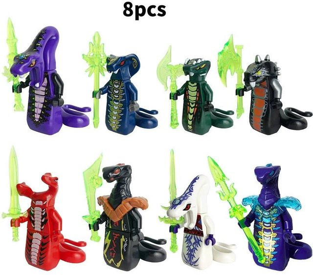 NovaGlade Ninjago Schlangen Plastikbausteine Set - Bild 1