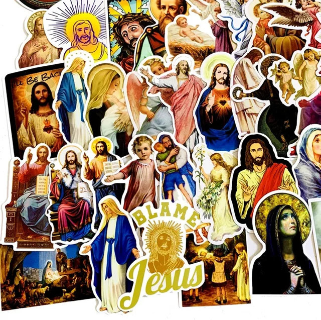 GOGOTU Jesus Christian Religion Aufkleber, 68 Stück - Bild 1