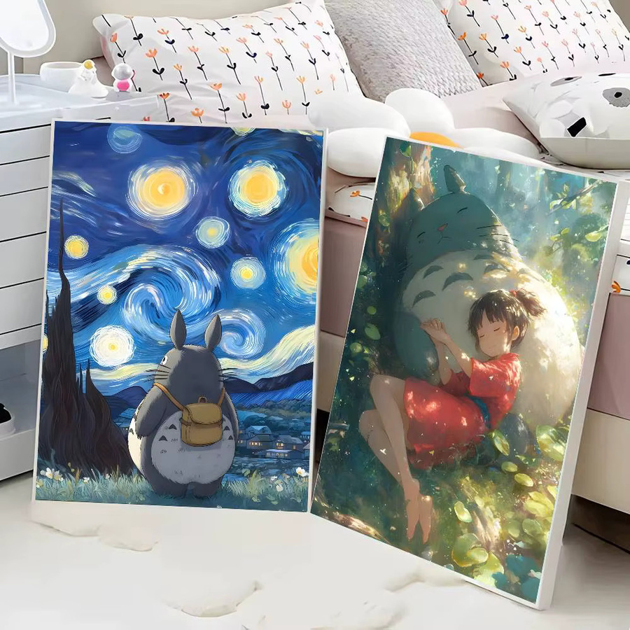 Anime T-Totoro Poster Vintage Wandkunst Dekoration aus Papier in Mehrfarben - Bild 3
