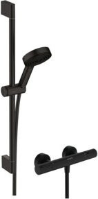 Hansgrohe Brause-Set Pulsify Select mit Handbrause und 3 Strahlarten in Brushed Nickel - Bild 1