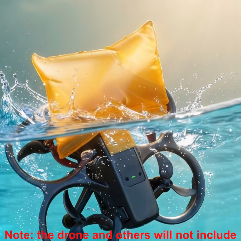 DJI Wasser-aktivierte Airbag Aufkleber in Orange für DJI Flip, Mini und Avata Drohnen zur Rettung bei Wasseraufnahmen - Bild 2