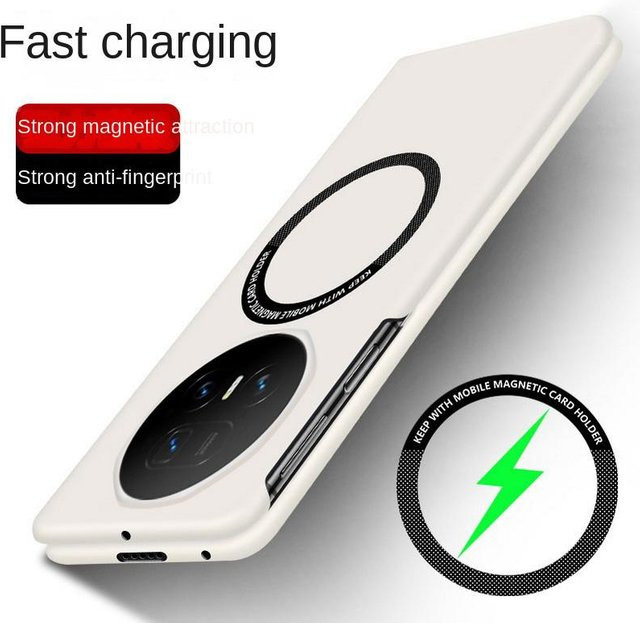 Ultradünne rahmenlose MagSafe Handyhülle für Honor Magic V5 V3 V2 und Honor Magic Vs3 Vs2 in Weiß - Bild 1