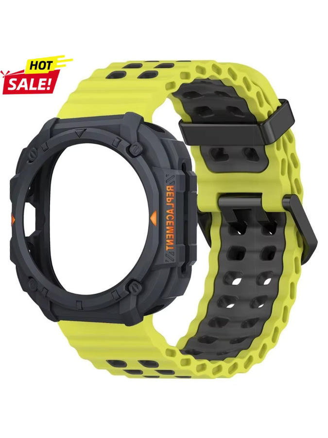 CHIICSMART Uhrenarmband Silikon, Samsung Galaxy Watch Ultra 47mm, Schwarz - Bild 6