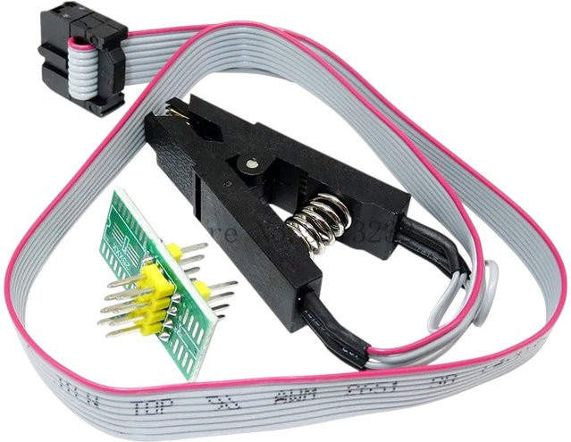 AOKIN Testclip für SOIC8 SOP8 SOP16 Eeprom Flash Bios mit 1-Platine und CH341A Programmierer für 93Cxx 25Cxx 24Cxx Serie - Bild 1