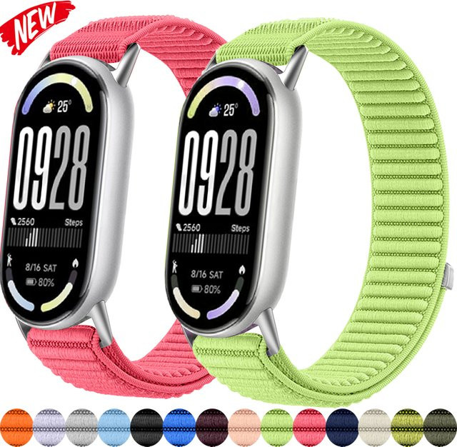 CAOWTAN Uhrenarmband Nylon, Xiaomi Smart Band 8 9 10, Unisex - Bild 1