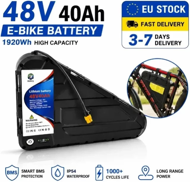 DAWEIKALA Lithium-Ionen-Akku für Elektrofahrräder 48V 52V 20Ah Schwarz - Bild 1