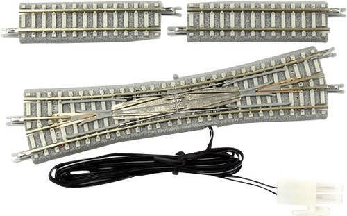 Rokuhan 7297068 Z Gleis Doppelkreuzungsweiche elektrisch mit Bettung 112.8mm 13 Grad 1 Set - Bild 1
