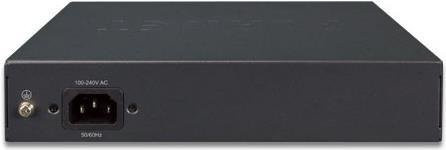 Planet GSD-1008HP Gigabit Ethernet Netzwerk-Switch mit PoE Unterstützung, 1U, Schwarz - Bild 1