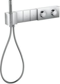 Hansgrohe Axor Edge UP Fertigmontageset mit Thermostat und Handbrause in Chrom - Bild 1