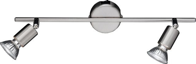 Wofi Nini LED Wandspot 2er Set in Nickel Matt und Silber mit GU10 Reflektor - Bild 1