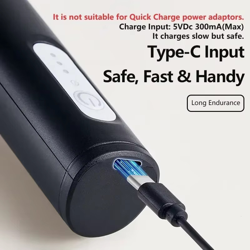 HAOYUNMA Kabelloser elektrischer Milchaufschäumer in Schwarz, USB-Mini-Mixer mit 3 Geschwindigkeiten, tragbarer Schaumbereiter für Kaffee und Cappuccino - Bild 4