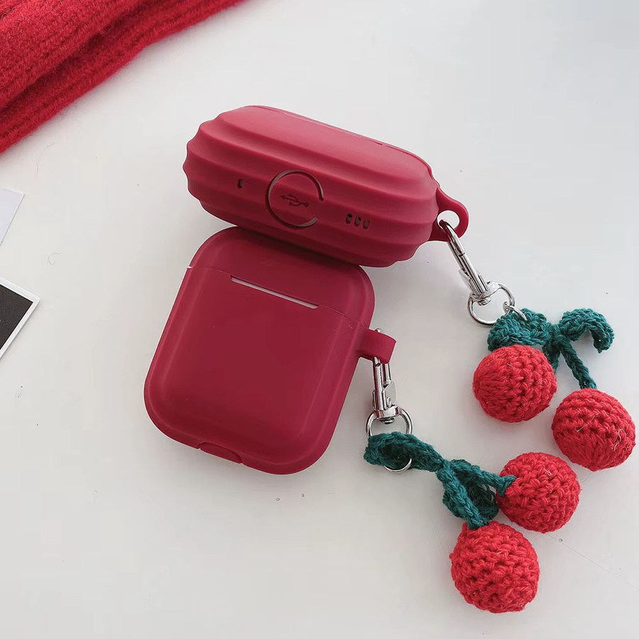 Meetsweet Kopfhörerhülle Kirsch-Anhänger, rot, Unisex - Bild 5