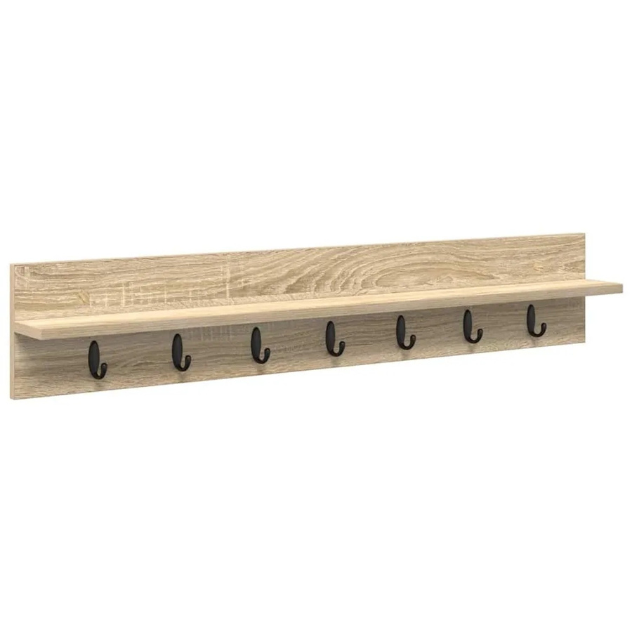 vidaXL Wandmontierter Nachttisch in Sonoma-Eiche, modern, B/T/H: 100 x 10,5 x 18 cm - Bild 2