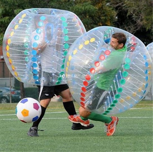 HIBADOU Aufblasbarer Blasen-Fußball-Zorb-Ball, Stoßstangenball - Bild 1