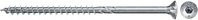 Fischer Spanplattenschraube Power-Fast II mit Senkkopf und Torx-Antrieb, verzinkt, Farbe: Silber/Blau, Durchmesser: 4,0 mm, Länge: 60 mm - Bild 1