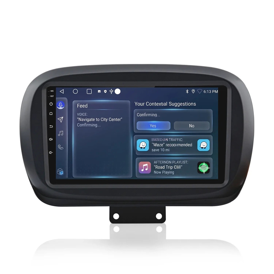 Junsun 9 Zoll Autoradio für Fiat 500X 2014 bis 2020 mit Bluetooth und GPS in Schwarz - Bild 2