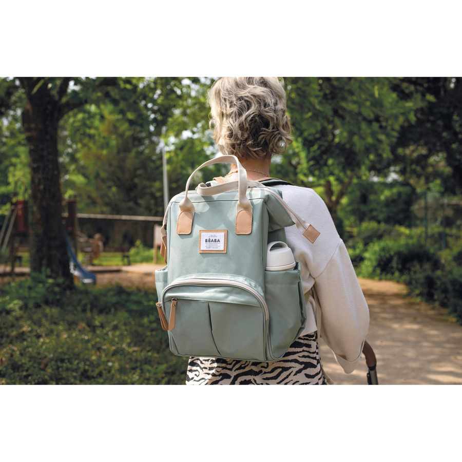 Béaba Wickeltasche Wellington Rucksack in Grün - Bild 2