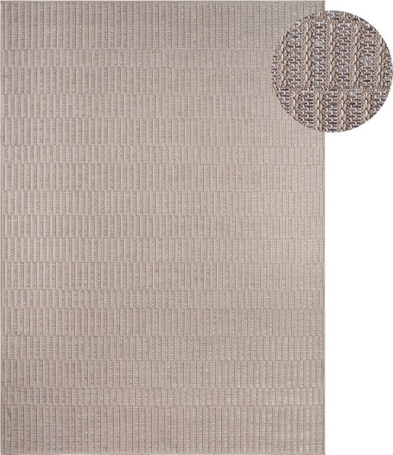 In- & Outdoor-Teppich Verona in Beige und Weiß, UV-beständig und pflegeleicht, B/T: 200 x 280 cm - Bild 1