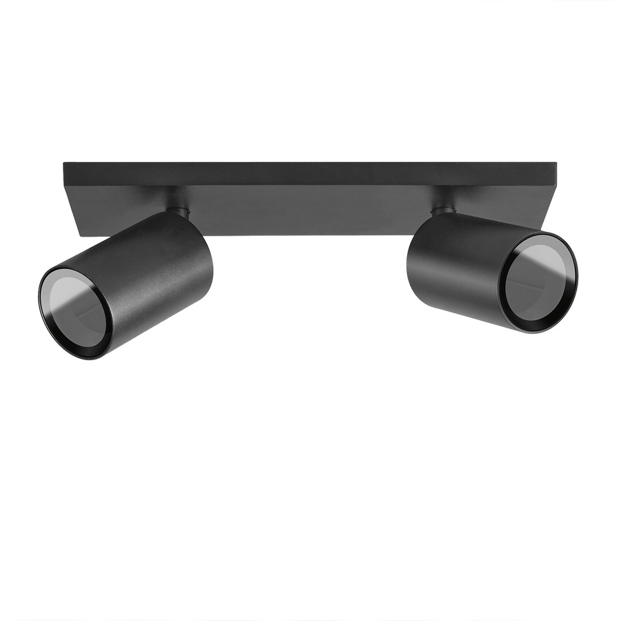 Luxvenum Deckenleuchte SIGNATURE, 2-flammig, IP44, Aluminium, Schwarz/Weiß, verstellbar - Bild 1