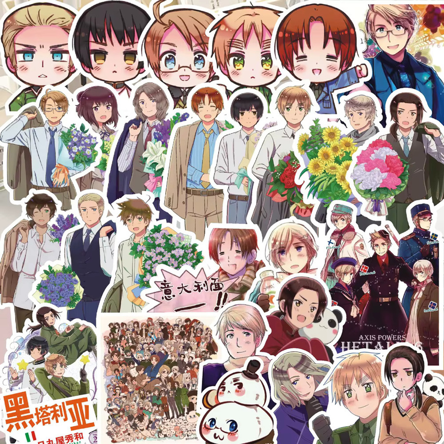 Bandai Hetalia Anime-Aufkleber, Zubehör, Bunt / Mehrfarbig - Bild 2