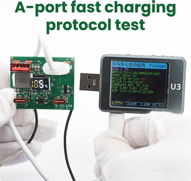 22,5 W Schnelllademodul für DIY Power Bank Kits mit Unterstützung für PD, QC und VOOC in Grün - Bild 1