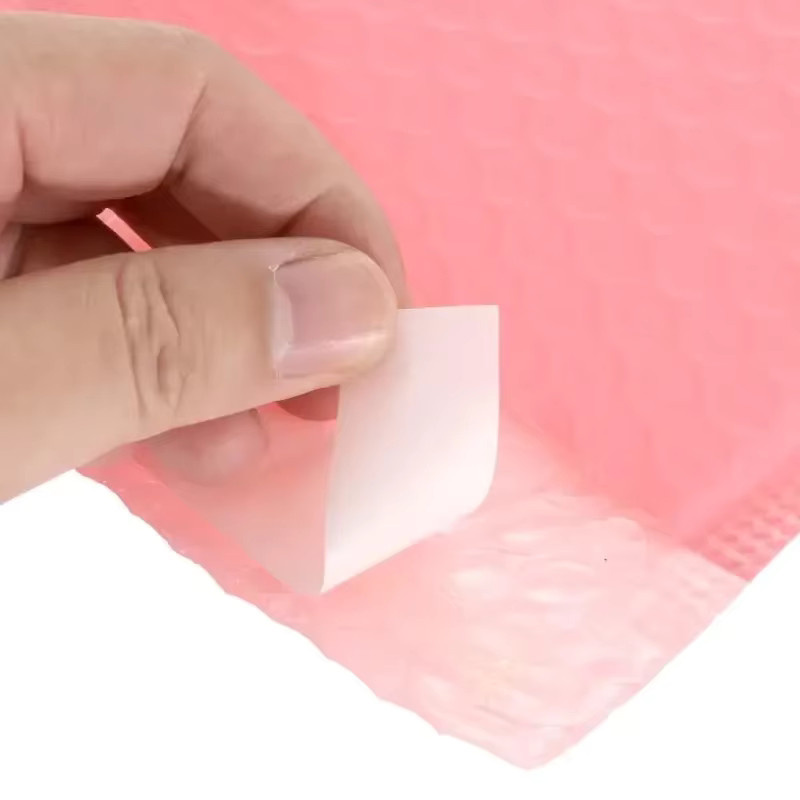 100 Stück selbstklebende Luftpolsterversandtaschen aus Kunststoff in Rosa und Schwarz mit Polsterung für Bücher und Zeitschriften - Bild 2