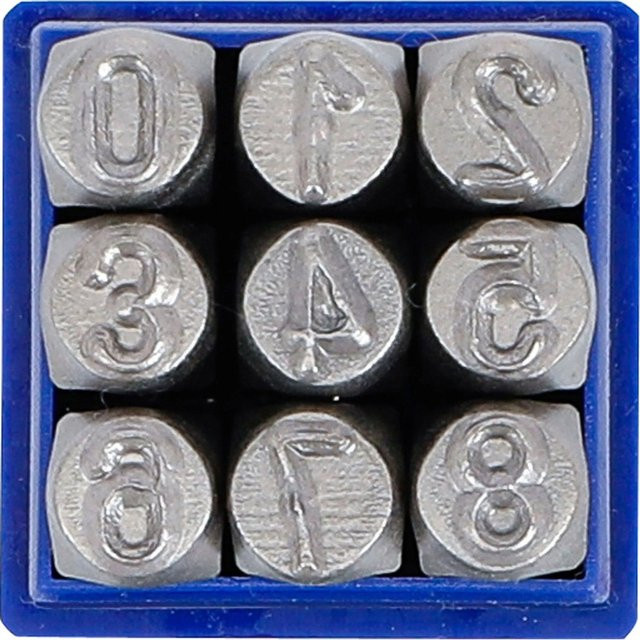 BGS Einschlagzahlen aus Stahl 8 mm - Bild 2