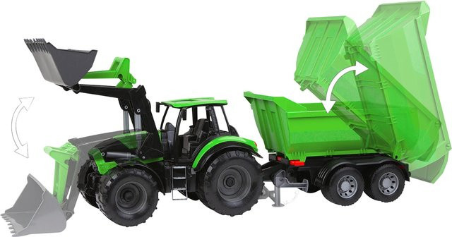 Lena WORXX Traktor Deutz-Fahr mit Anhänger ab 3 Jahren - Bild 1
