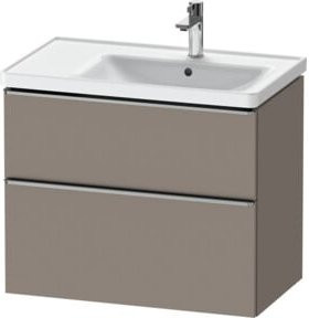 Duravit Waschtischunterschrank D-Neo in Grau Matt, Wandhängend, B/T: 78,4 x 45,2 cm - Bild 1