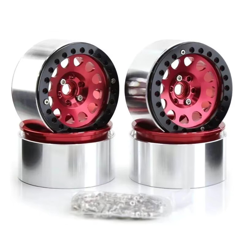 TIMEA 2.2 Beadlock-Felgen, 4-teiliges Set, CNC Aluminium-Legierung, Grau - Bild 4