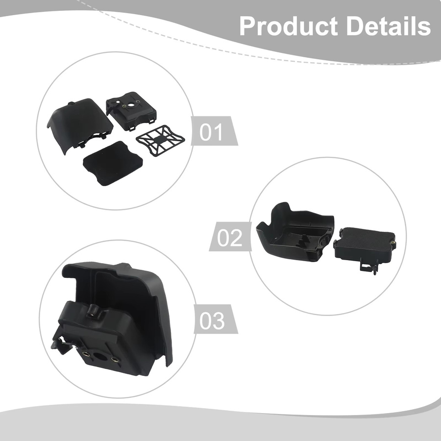 DAZZLEEX Luftfilter-Set in Schwarz für BC430 Freischneider mit 43CC 49CC 52CC Motor und 40F-5 44F-5 Rasenmäher-Ersatzteile - Bild 3