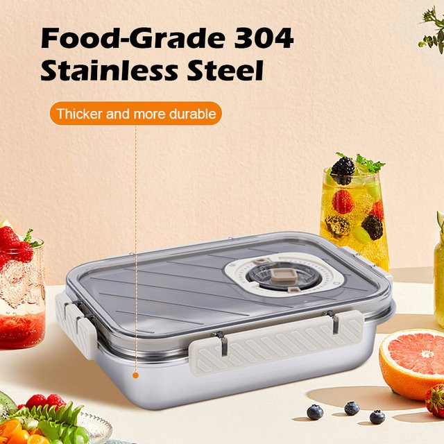 MTM Luftdichte Lunchbox aus Edelstahl 304 mit 1000 ml Volumen - Bild 1